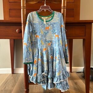 Matilda Jane layered dress with deer print